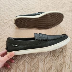 Cole Haan Pinch Weekender Black Pebble Leather Loafers Men's C13431 Sz 11,5M